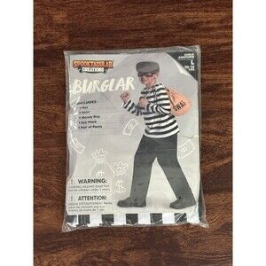 Spooktacular Creations Kids Thief Costume, Burglar Shirt Pants size large